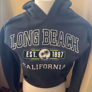 Long Beach Grey Hoodie Sweatshirt